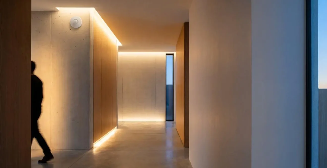 Motion sensor automatically controlling home lighting for energy efficiency