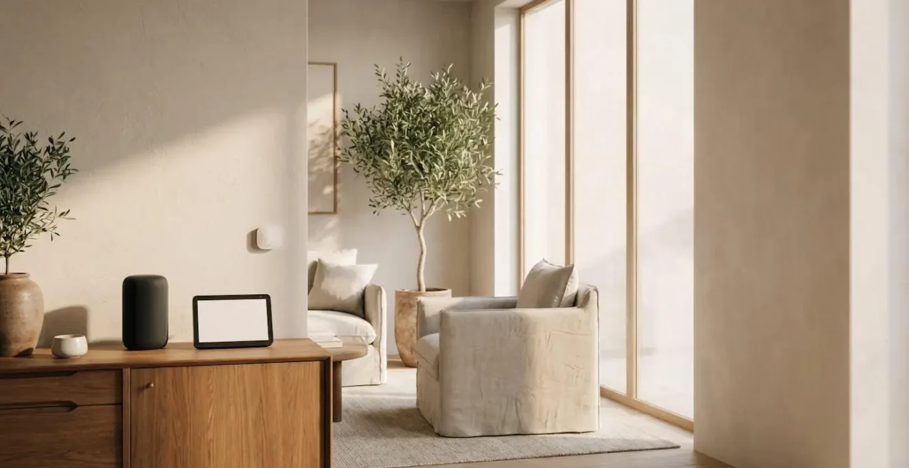 Modern smart home with unified Apple and Google devices working seamlessly together